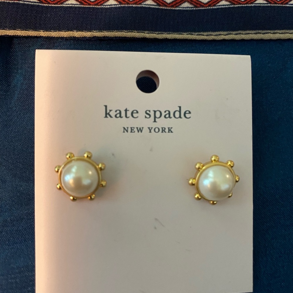 Pretty pearl and gold earrings from Kate spade $34